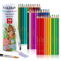 Set De Lápices De Acuarela Kalour De 36 Colores Con Pincel Para Arte
