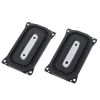 Magideal - 2 Piezas Placa De Vibración De Radiador Pasivo De Altavoz Negro Con Orificio De Montaje Para Amantes De La Música Subwoofer Vibration Gase De