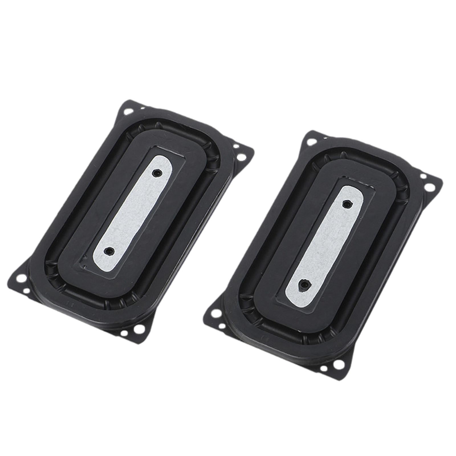 Magideal - 2 Piezas Placa De Vibración De Radiador Pasivo De Altavoz Negro Con Orificio De Montaje Para Amantes De La Música Subwoofer Vibration Gase De