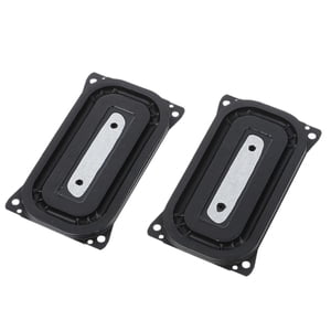 Magideal - 2 Piezas Placa De Vibración De Radiador Pasivo De Altavoz Negro Con Orificio De Montaje Para Amantes De La Música Subwoofer Vibration Gase De