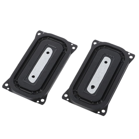 Magideal - 2 Piezas Placa De Vibración De Radiador Pasivo De Altavoz Negro Con Orificio De Montaje Para Amantes De La Música Subwoofer Vibration Gase De