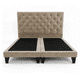 thumbnail image 3 of CAMA KING CAPITONE BASE DIVIDIDA BEIGE EN FELPA, 3 of 4