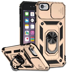 Estuche Gangxun Para Iphone 6, Soporte Giratorio 360°, Estilo Mecánico Y Magnético