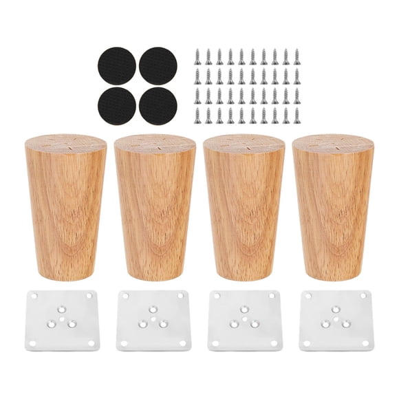 4x Accesorios Para Patas De Gabinete, Patas De Muebles De Madera Para Sofá, Dormitorio, Sala De Estar, Altura 8cm