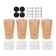 thumbnail image 1 of 4x Accesorios Para Patas De Gabinete, Patas De Muebles De Madera Para Sofá, Dormitorio, Sala De Estar, Altura 8cm, 1 of 5