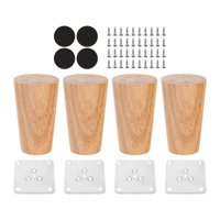 Bothyi - 4X Accesorios Para Patas De Gabinete, Patas De Muebles De Madera Para Sofá, Dormitorio, Sala De Estar, Altura 8Cm
