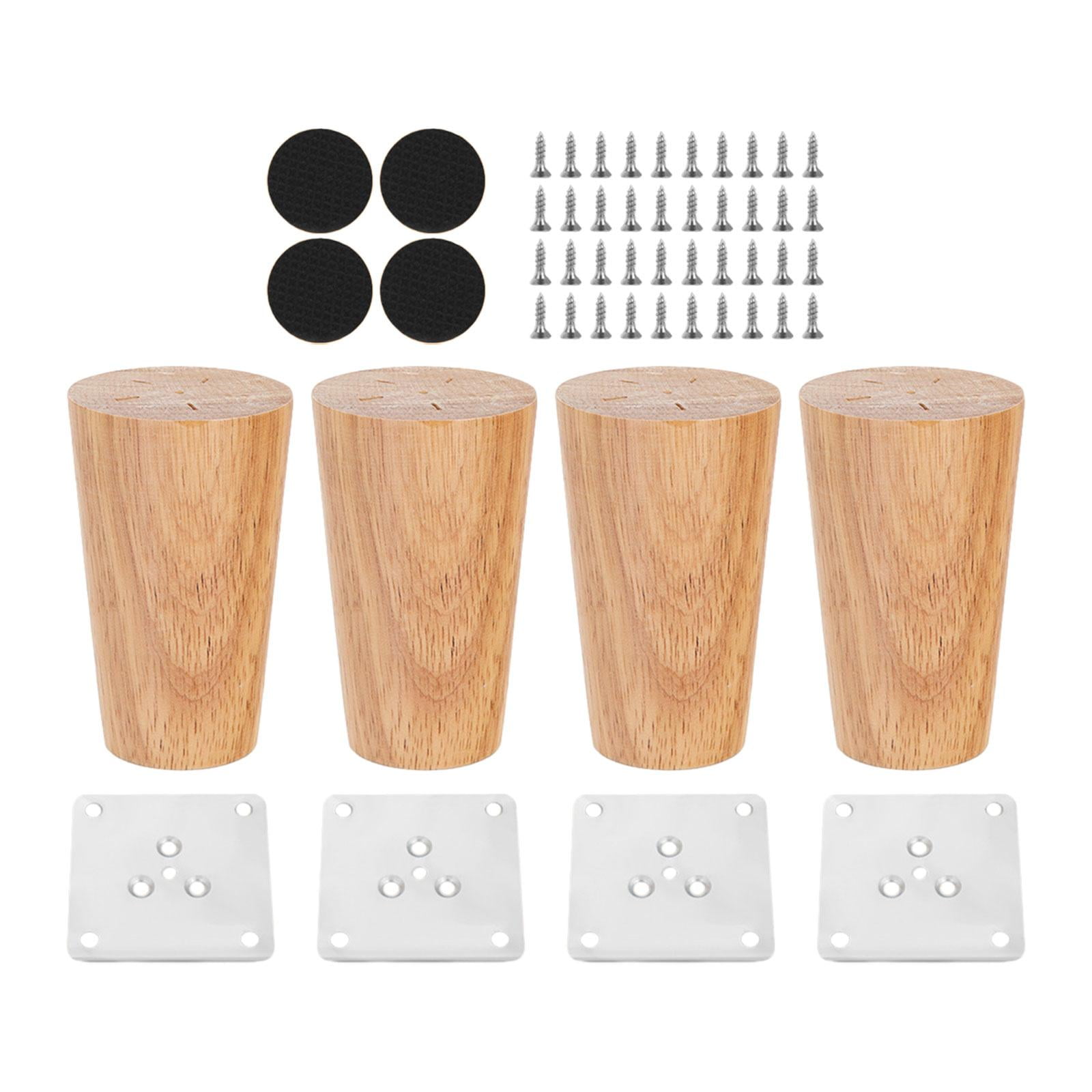Bothyi - 4x Accesorios Para Patas De Gabinete, Patas De Muebles De Madera Para Sofá, Dormitorio, Sala De Estar, Altura 8cm