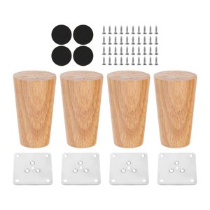 Bothyi - 4X Accesorios Para Patas De Gabinete, Patas De Muebles De Madera Para Sofá, Dormitorio, Sala De Estar, Altura 8Cm