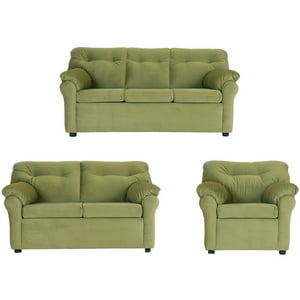Muebles América - Living América 321 Tela Verde Musgo
