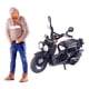 thumbnail image 5 of 1:64 Figura Conducción Motocicleta Micro Paisaje DIY Proyectos S Escala Gris Negro, 5 of 5