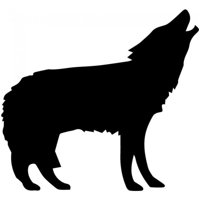 Rienda Libre Graphics - Decomural Howling Wolf - Wolves - Animals Ws-32721