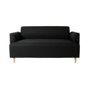 Diseños Valestrini - Sofa Irlanda Dos Cuerpos Lino Negro
