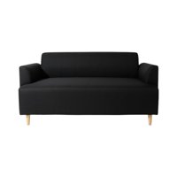Diseños Valestrini - Sofa Irlanda Dos Cuerpos Lino Negro