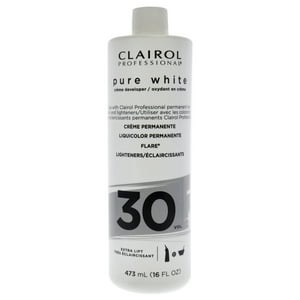 Clairol - Desarrollador En Crema De 30 Volúmenes Blanco Puro De Para Unisex - Aclarador De 16 Oz