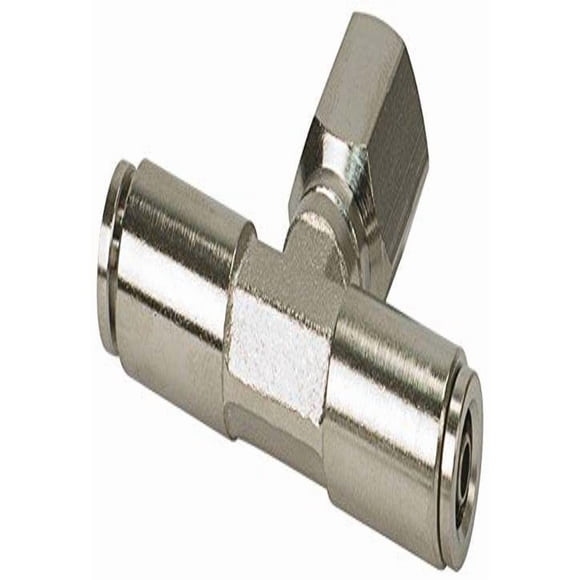 Conector en T VIAIR 1/4 NPT(F) 3/8 a 3/8 Giratorio (2 Pzas) Aprobado por DOT