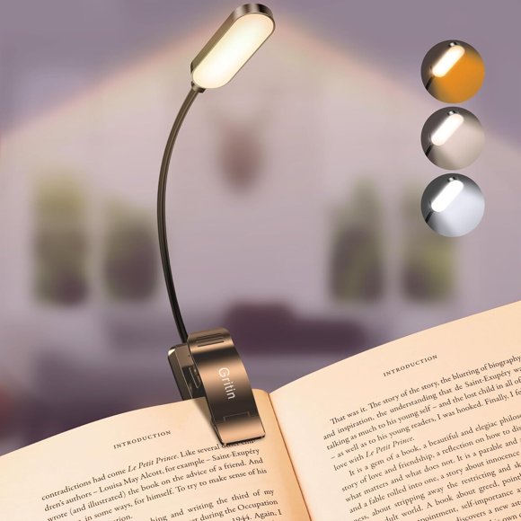 Luz de lectura Gritin 16 LED recargable 1000 mAh
