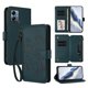 thumbnail image 1 of Funda Cartera Mariposa para [Motorola Moto G Play 2025] con Soporte y Cremallera Verde oscuro, 1 of 6