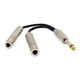 thumbnail image 3 of 6,35 Mm 1/4 "Jack Macho A Doble 6,5 Mm 1/4" Mono Hembra Y Splitter Cable De Audio, 3 of 5