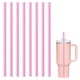 thumbnail image 1 of 8 pajitas de repuesto de color para Owala, sencillas, modernas, reutilizables, de acero inoxidable transparente con purpurina, accesorios para vasos, tazas y vasos., 1 of 5