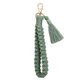 thumbnail image 1 of Pulsera de macramé con llavero, hecha a mano, con borla y cordón tejido para mujer, 1 of 6