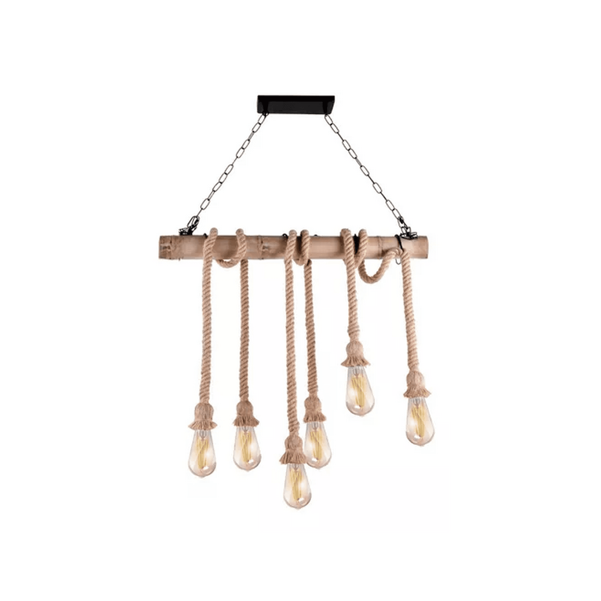 Genérico - Lámpara Colgante Techo Interior Rústica Vintage E27