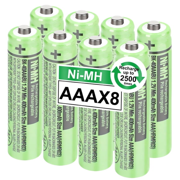 Baterías recargables OSIM BK-40AAABU Ni-MH AAA, paquete de 8 unidades, 400 mAh