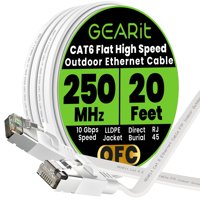 Cable Ethernet Gearit Cat6 6M Plano Exterior Blindado