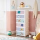 thumbnail image 3 of Zapatero SONGMICS para niños, 6 ranuras, apilable con puertas, blanco, 3 of 10