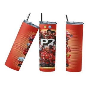 Sm - Termo Botella Termica F1 Escuderia Ferrari 2024 Mug Blanco 10