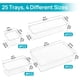 thumbnail image 2 of Set organizador de cajones Vtopmart de plástico transparente, 25 unidades, 2 of 8