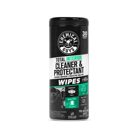 Toallitas Chemical Guys Total Interior 30 Unid Limpieza Auto