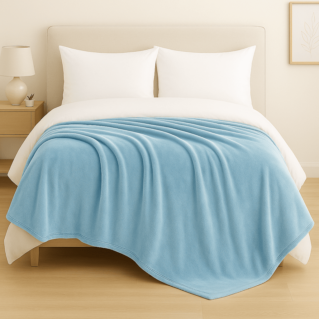 Genérico - Frazada Sherpa Invierno Manta Polar Lisa 2 Plazas 200x230