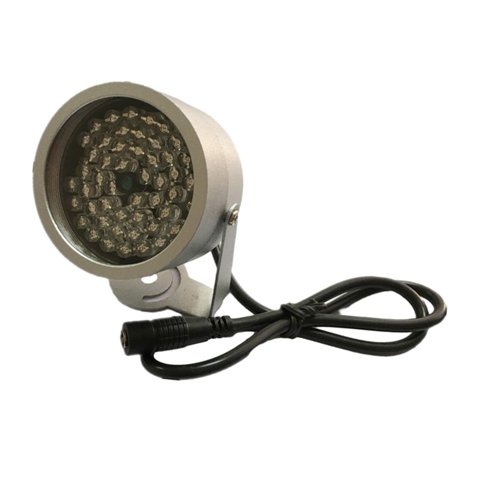 Magideal - Luz Nocturna Infrarroja Con Iluminación Ir De 48 Led, De 12V, Luces De Seguridad De Aluminio, Iluminación Infrarroja Para Seguridad Premium