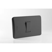 Rema - Interruptor Simple 9/12 Embutido 10A Negro