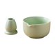 thumbnail image 4 of 2 Cuencos Japoneses De Cerámica Para Matcha Con Soporte Para Batidor, Para Oficina, Salón De Té Y Hogar, Color Verde, 4 of 5