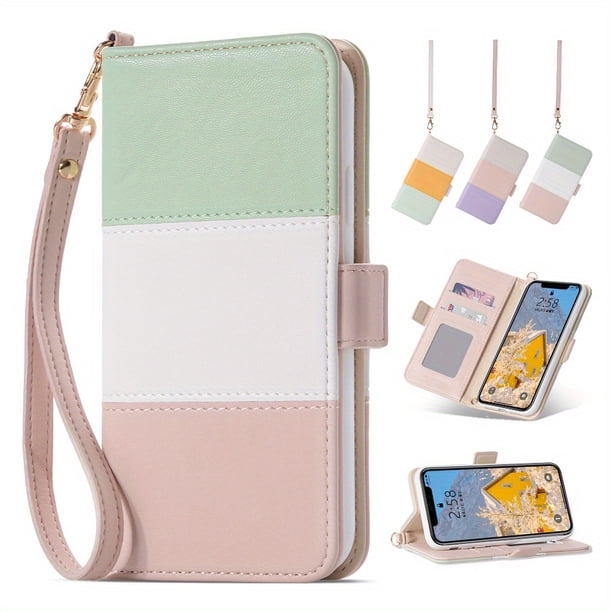 Leather Flip Wallet Case For IPhone Card Stand Slot Phone Cover For Iphone 12