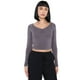 thumbnail image 1 of Polera Mujer Manga Larga Cuello V Gris Corona, 1 of 5