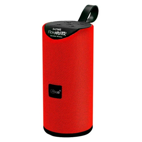 Parlante Bluetooth 20W Recargable Rojo Flow Master 8858