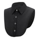thumbnail image 1 of Blusa con cuello falso desmontable para mujer (blanco y negro), 1 of 8