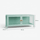 thumbnail image 2 of Mueble aparador vitrina 2 puertas linea mint - SC-DC-H001, 2 of 6