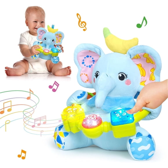 Elefante Musical Bilingüe 7 en 1 Juguete Luces Letras Números Bebé