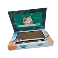 Magideal - Rascador Para Gatos, Portátil, De Cartón, Para Gatos, Mueble Para Gatos Con Ratón, Cama Para Gatos, Portátil Plegable, Juguete Para Gatos, Ordenador P