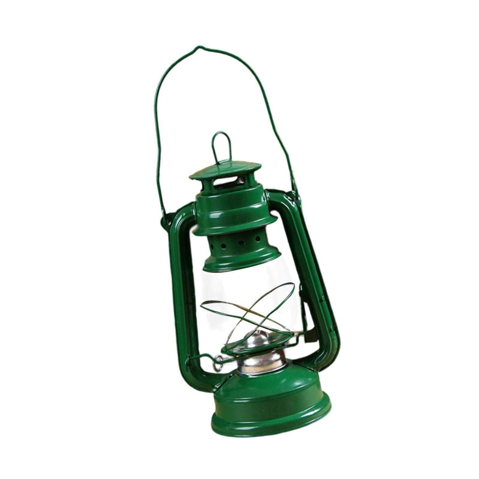 Magideal - Lámpara De Aceite De Queroseno Retro, Linterna De Aceite, Creativa, Regalo De Inauguración De La Casa, Lámpara De Camping, Decoración De Mesa Para Sal Verde