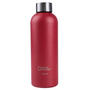National Geographic - Botella Metálica Térmica Boca Angosta 500Ml Roja