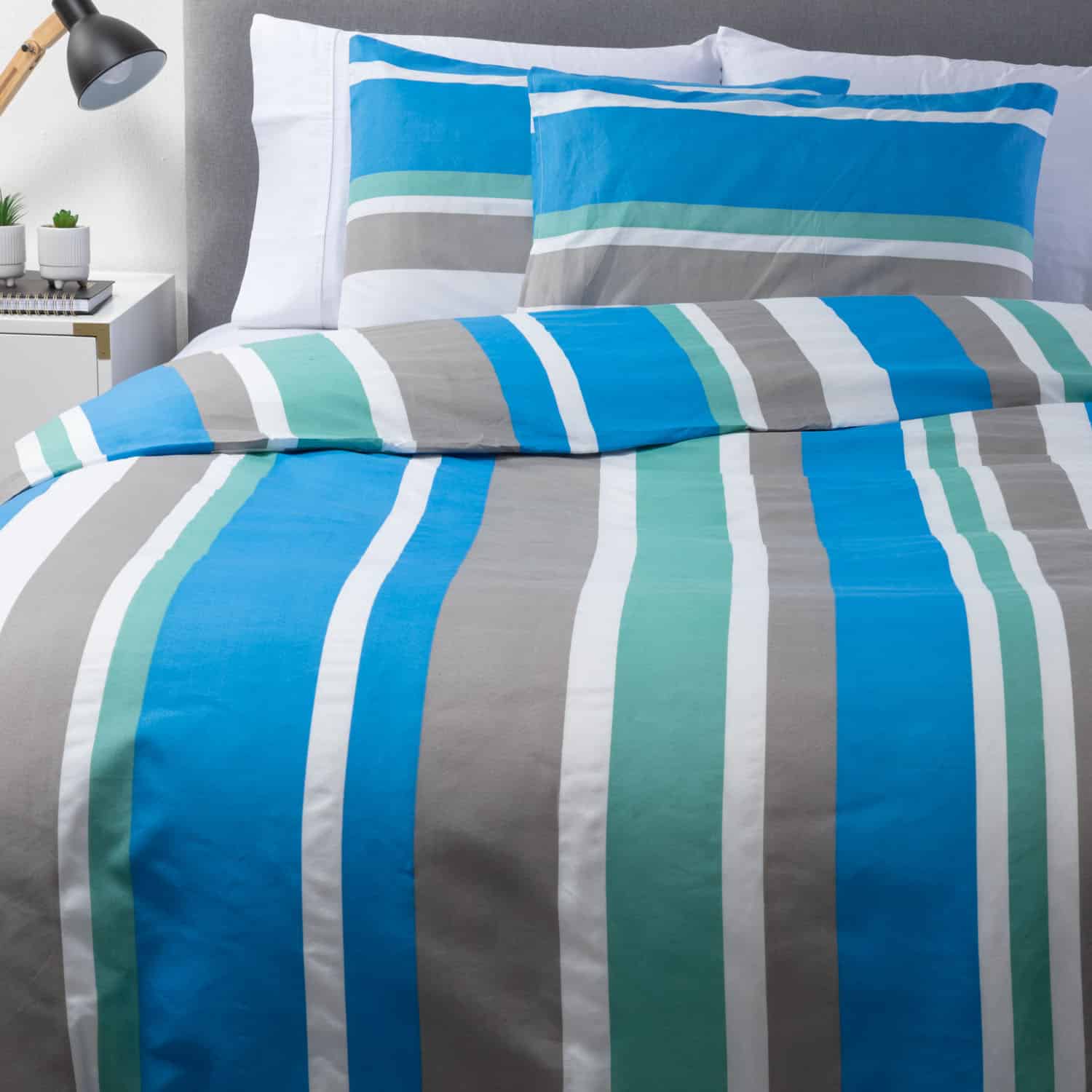 Zahr - Cubre Plumon 2 Plazas Azul