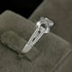thumbnail image 3 of 1pc Infinity Symbol Ring - Elegant Platinum Rhinestone Design for Women, 3 of 4