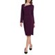 thumbnail image 1 of INSPIRE CHIC Vestido de Mujer Formal Cuello Asimétrico Manga Larga Midi Vestidos Elásticos L Púrpura Oscuro, 1 of 5