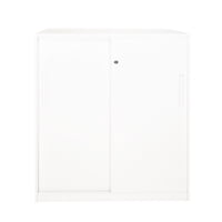 Form Office - Gabinete Oficina Alto Metálico Con Puertas Blanco