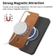 thumbnail image 2 of Magnetic Slim Case for Samsung Galaxy S23 Plus with Camera Guard & Anti-Scratch Back Brown, 2 of 6