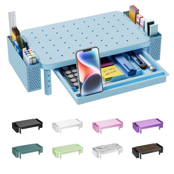 Soporte para Monitor WALI 36 cm/41 cm/46 cm Negro con Almacenamiento